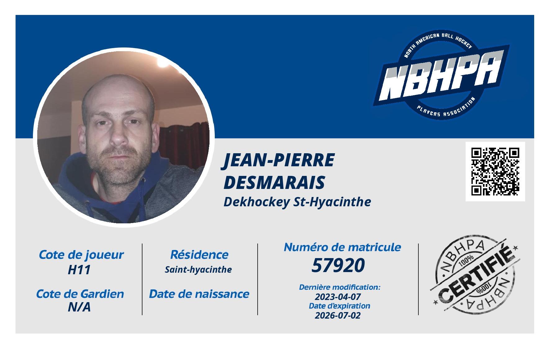 Jean-Pierre  Desmarais 