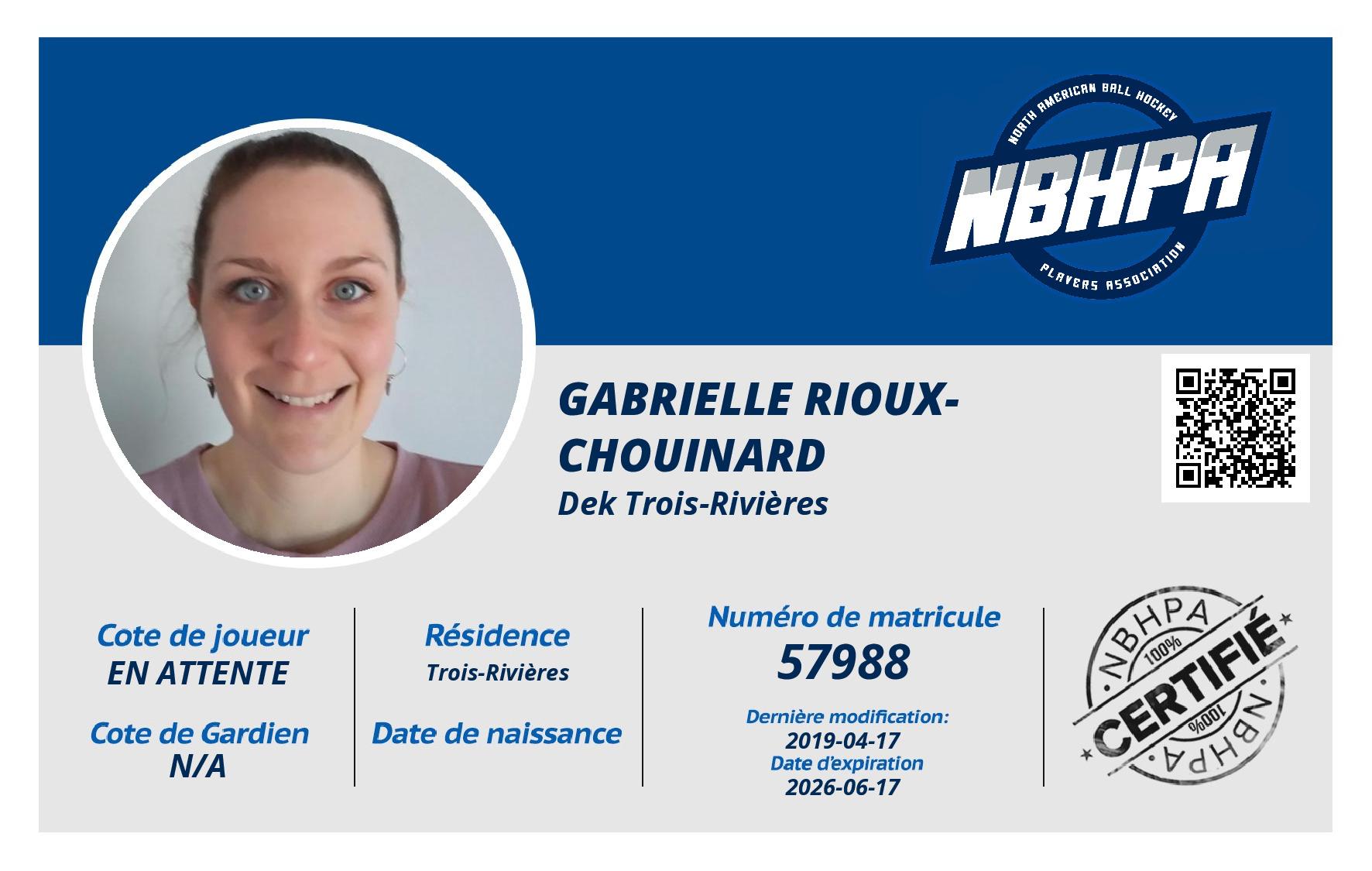 Gabrielle Rioux-Chouinard