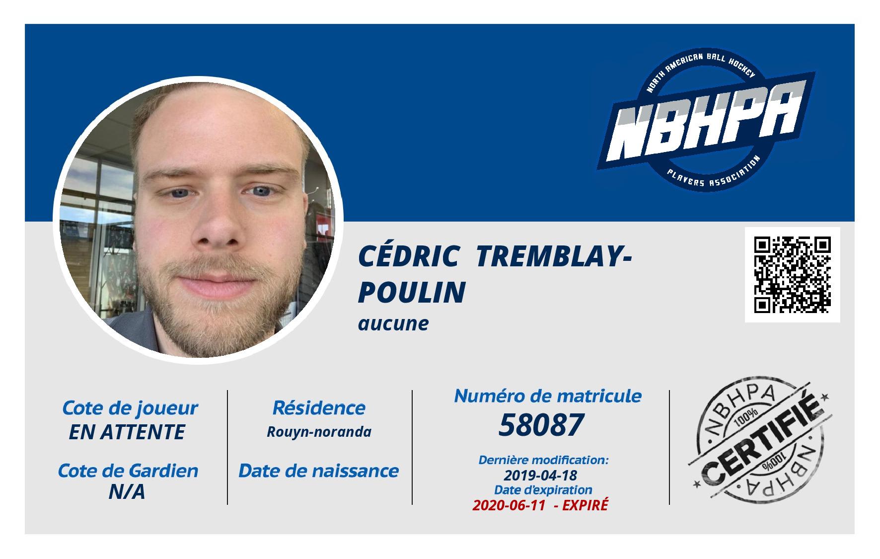 Cédric  Tremblay-Poulin