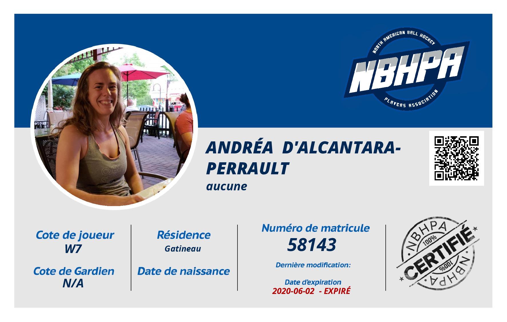 Andréa  d'Alcantara-Perrault