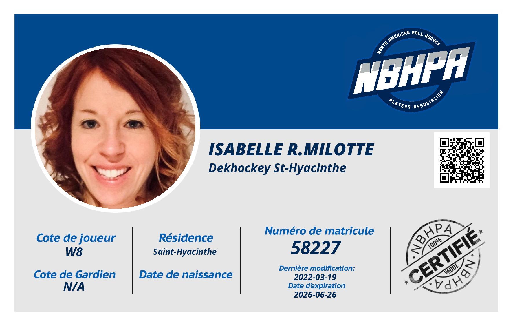 Isabelle R.Milotte