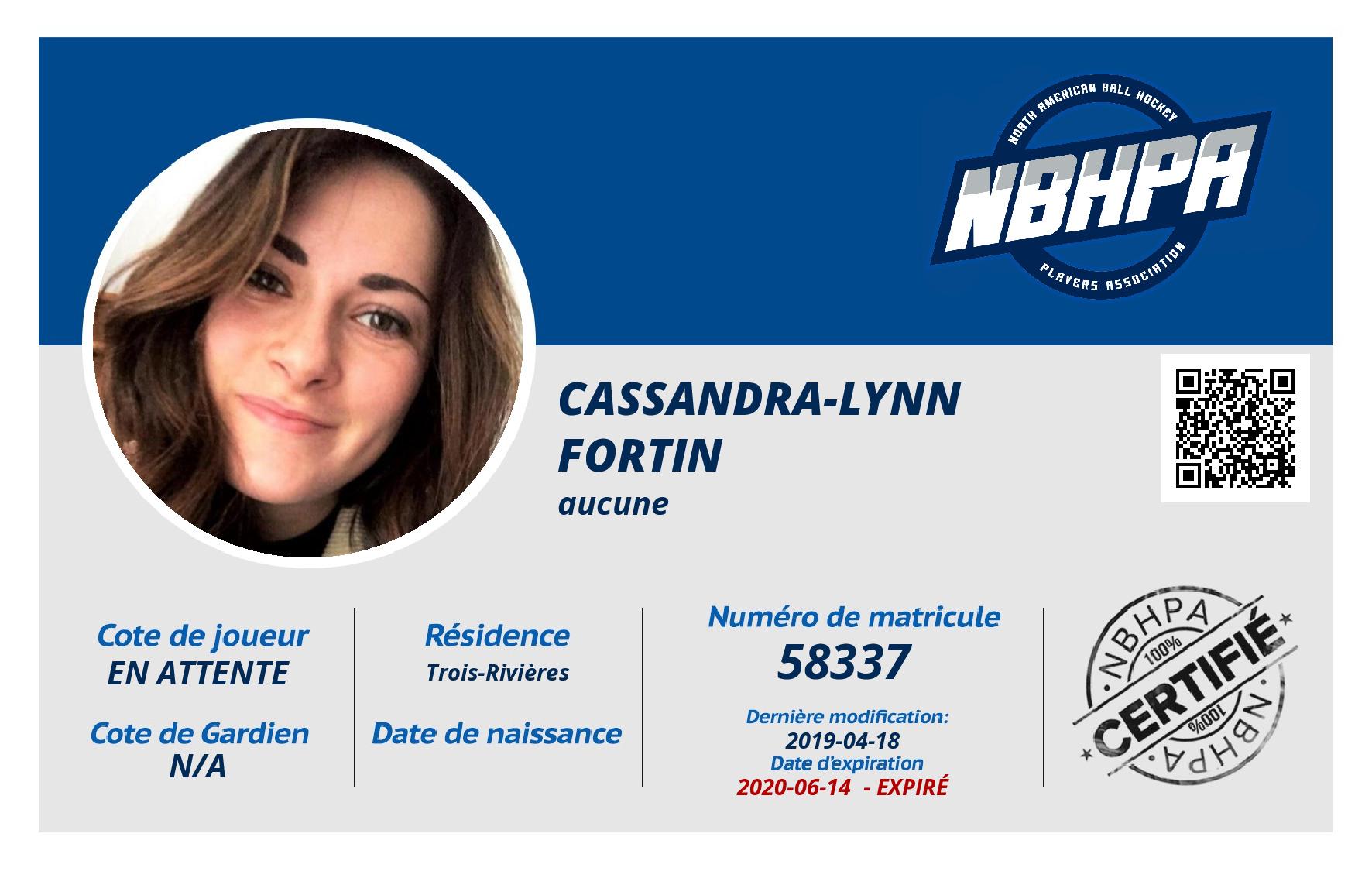 Cassandra-Lynn Fortin