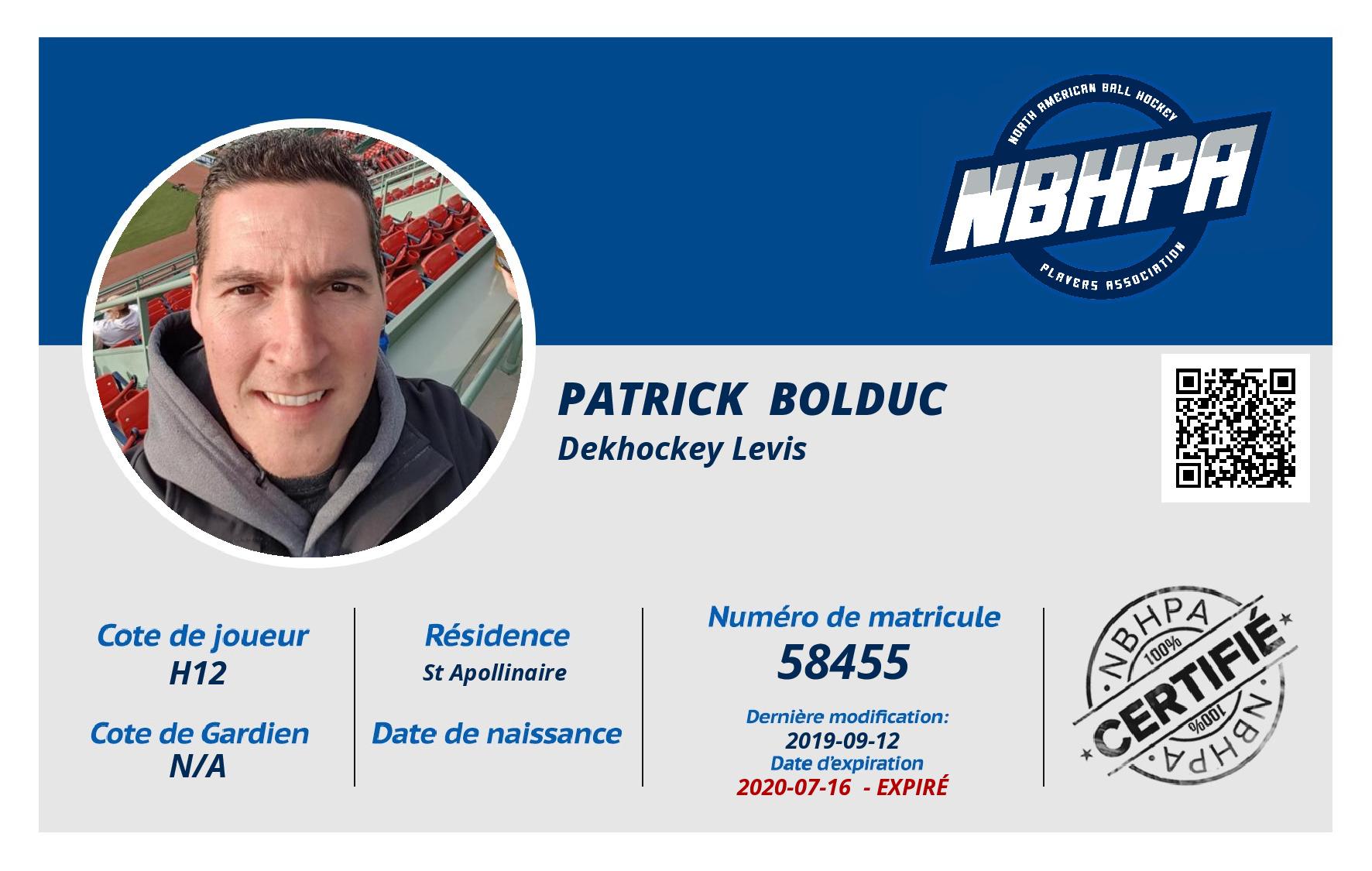 Patrick  Bolduc