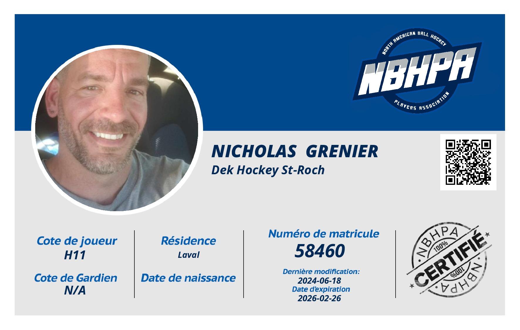 Nicholas  Grenier 
