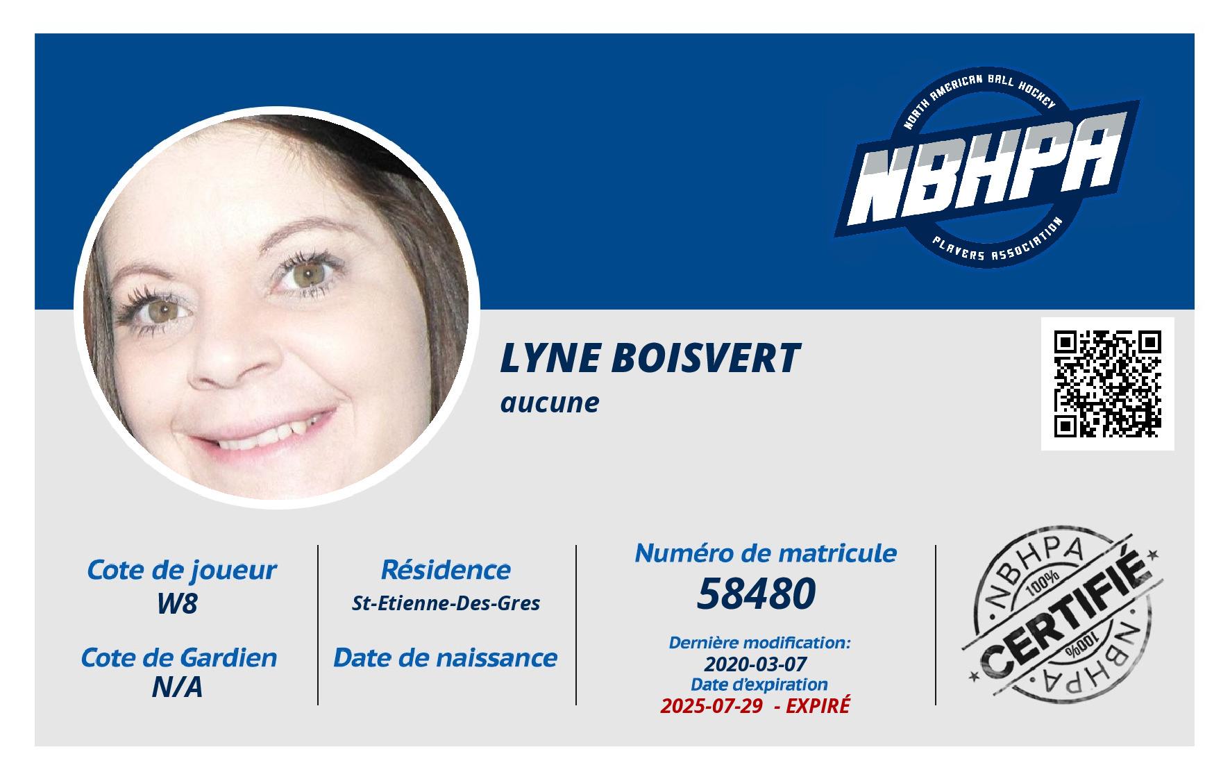 Lyne Boisvert