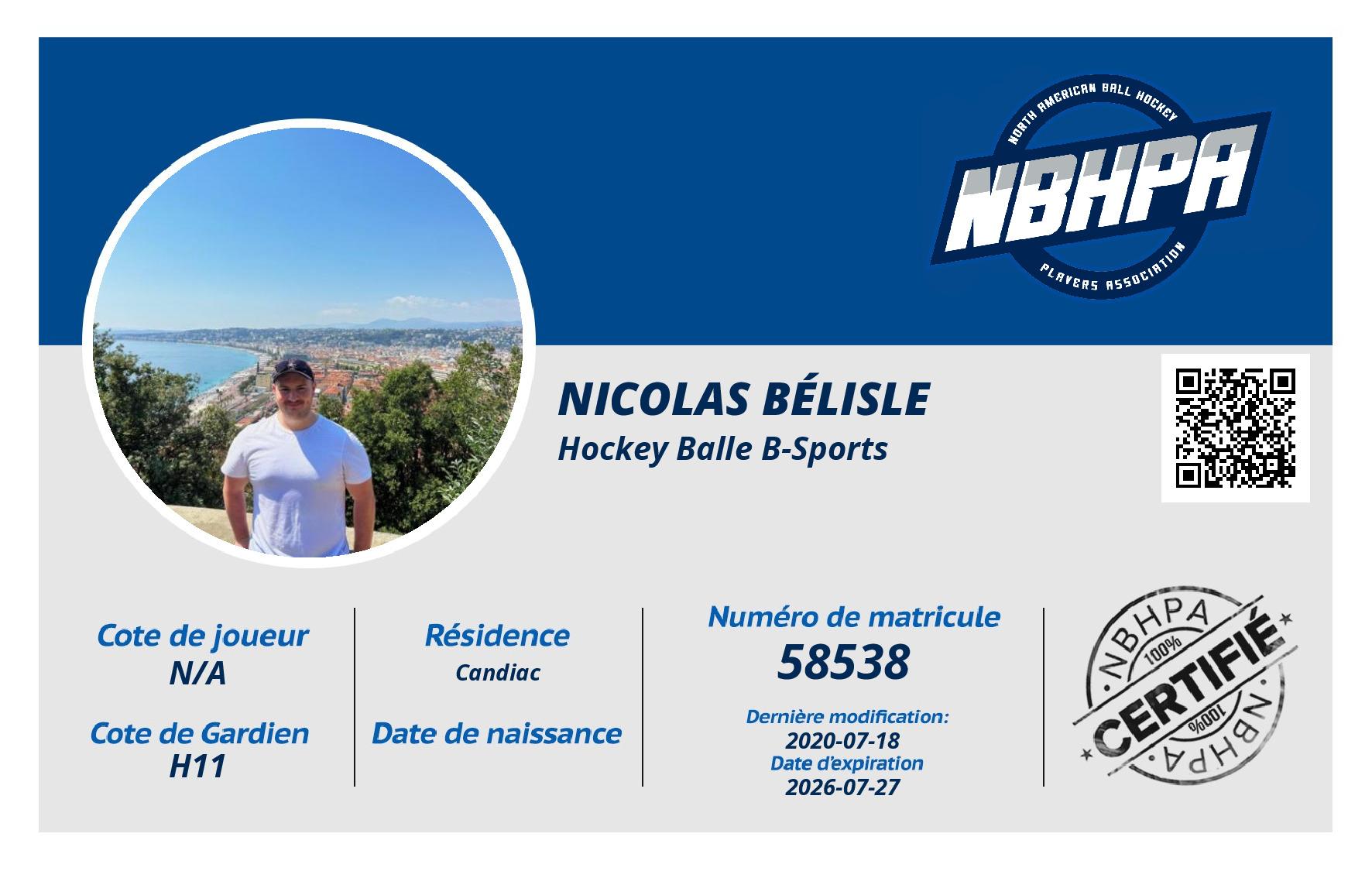 Nicolas Bélisle 