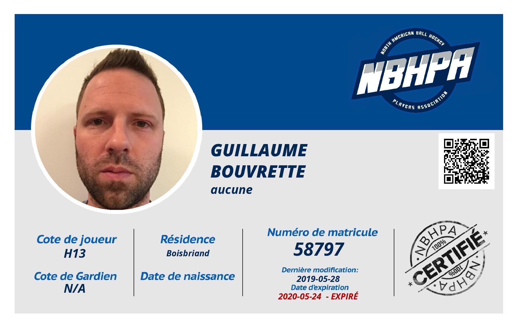 Guillaume  Bouvrette 