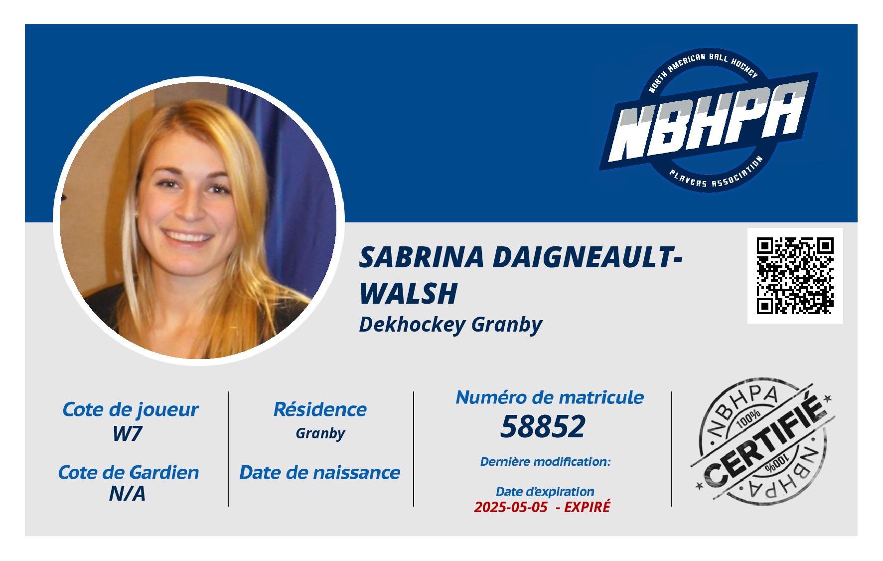 Sabrina Daigneault-Walsh 