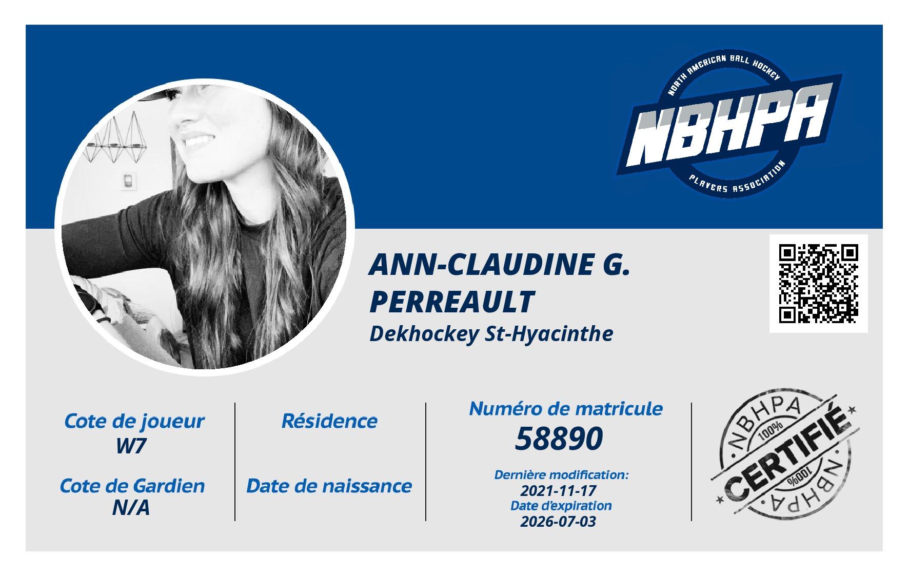 Ann-Claudine G. Perreault 