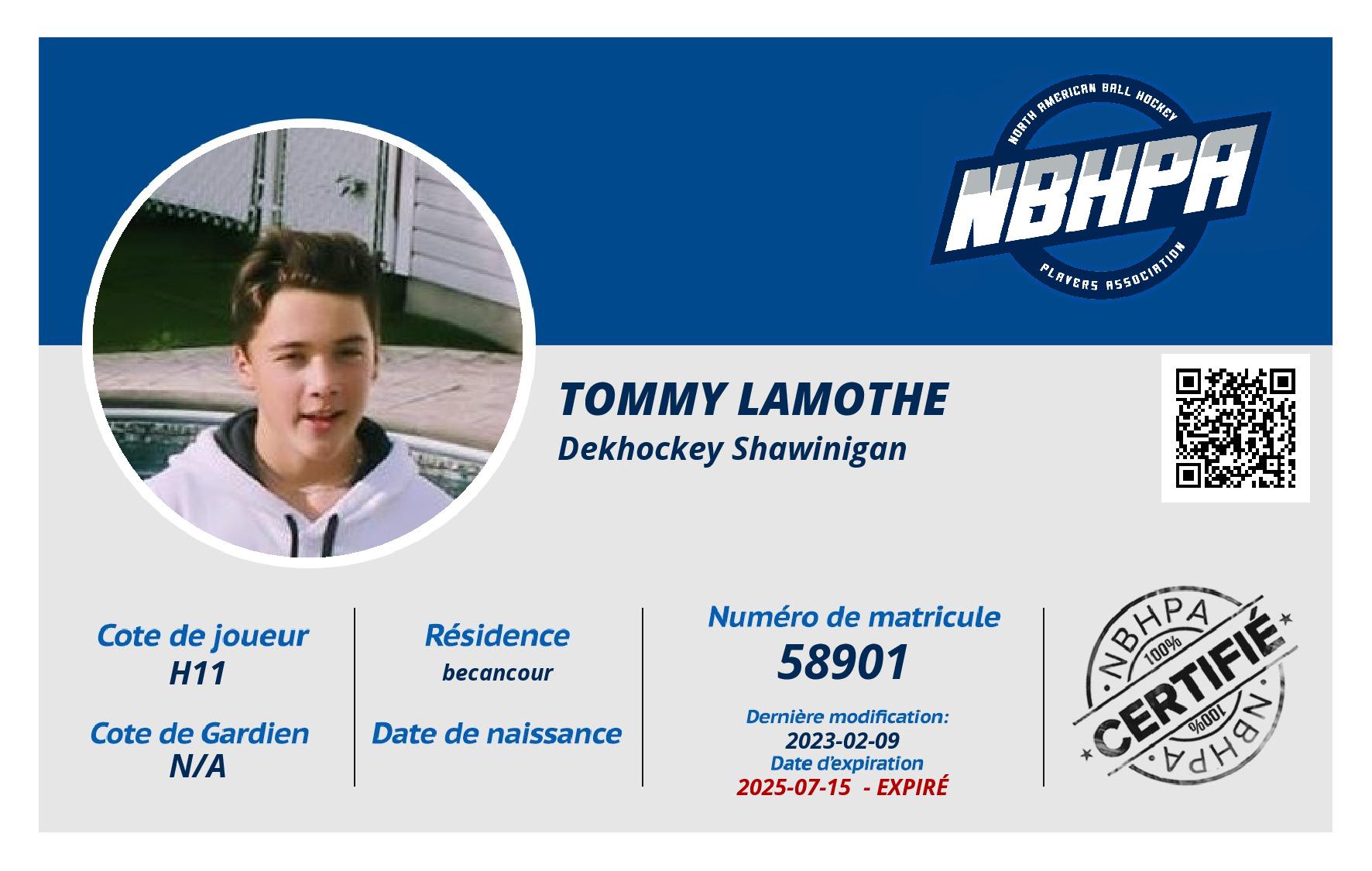 Tommy Lamothe