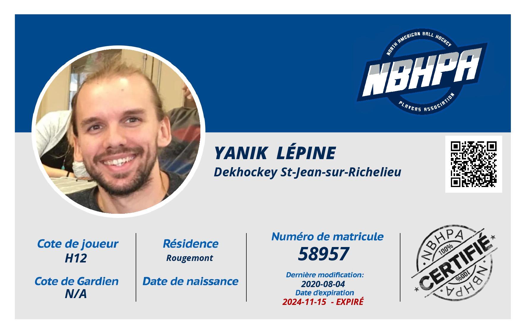 Yanik  Lépine 