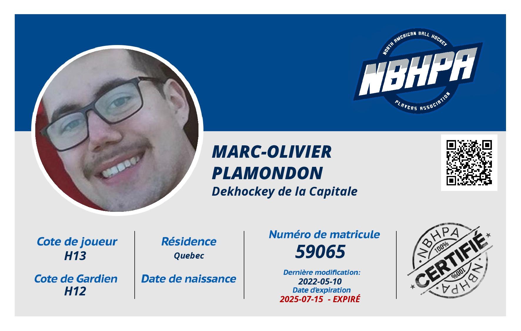 Marc-Olivier Plamondon