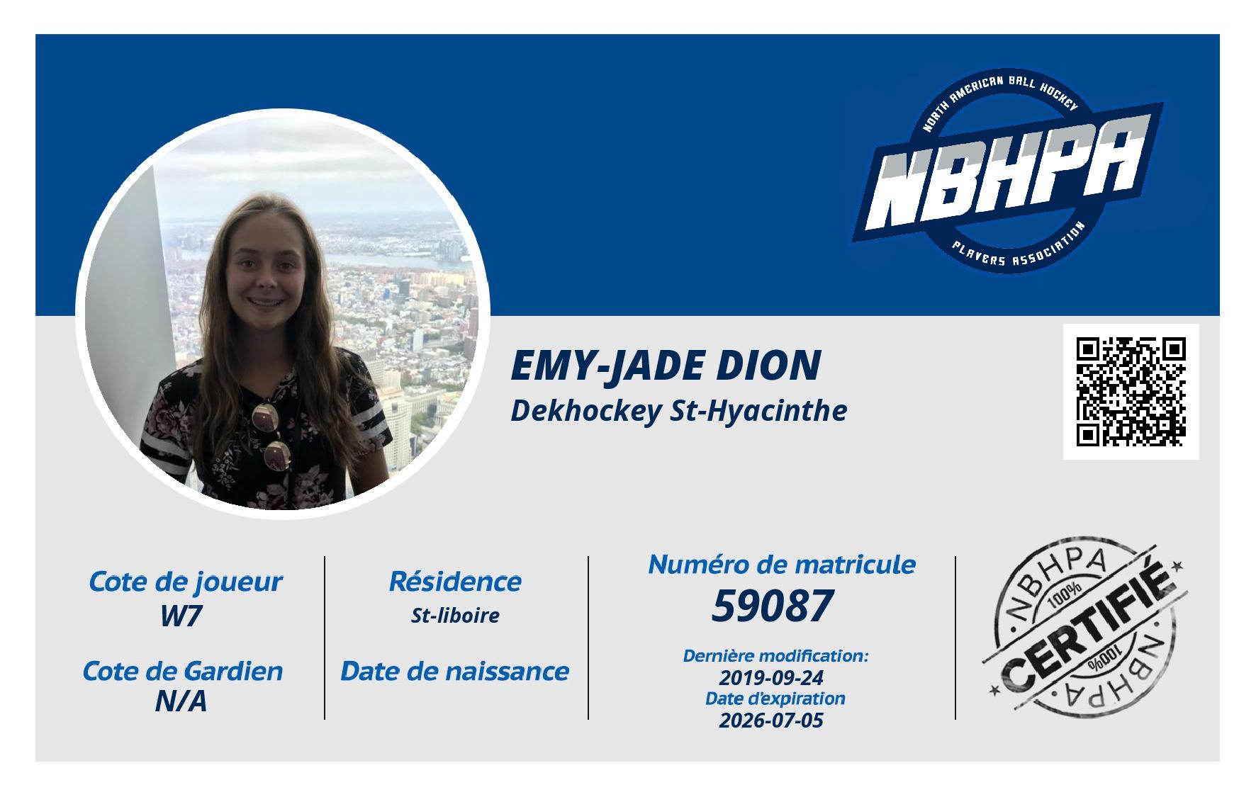 Emy-Jade Dion