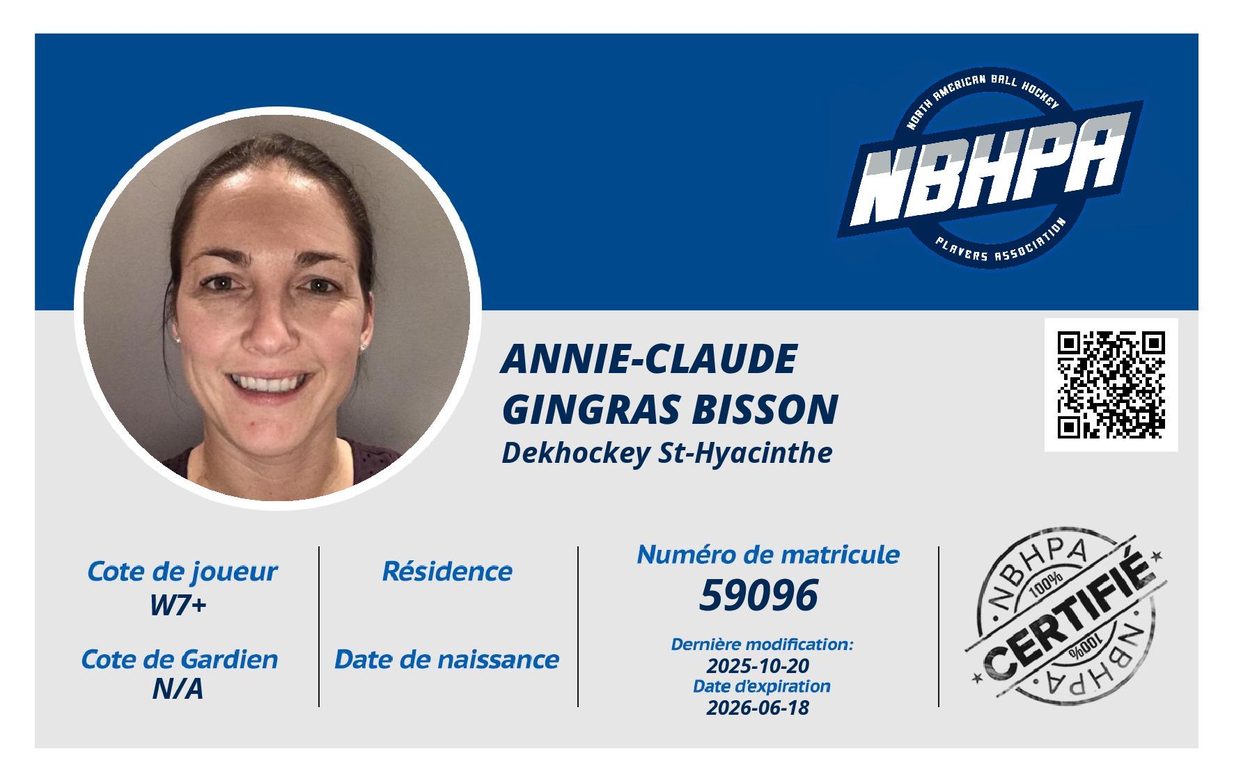 Annie-Claude Gingras Bisson