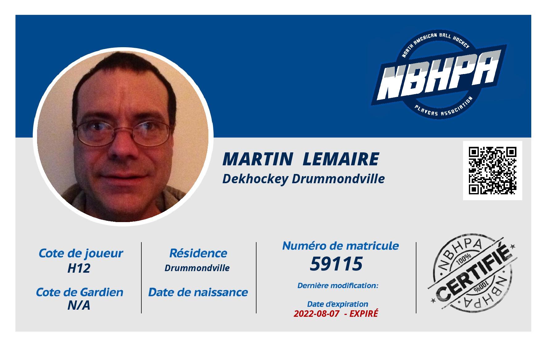 Martin  Lemaire 