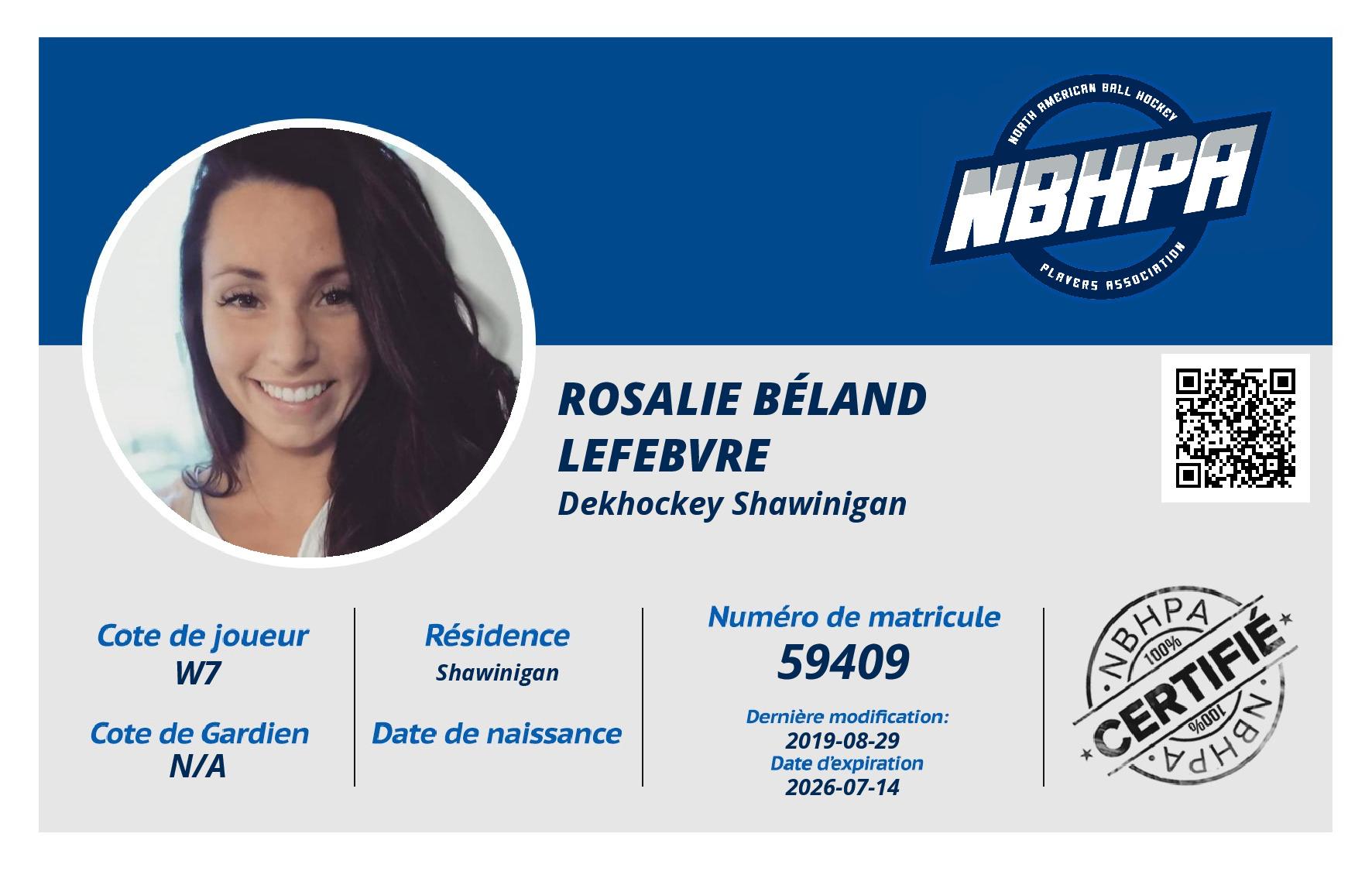 Rosalie Béland Lefebvre