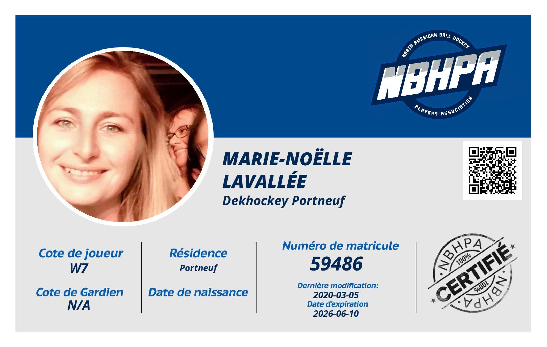 Marie-Noëlle Lavallée 