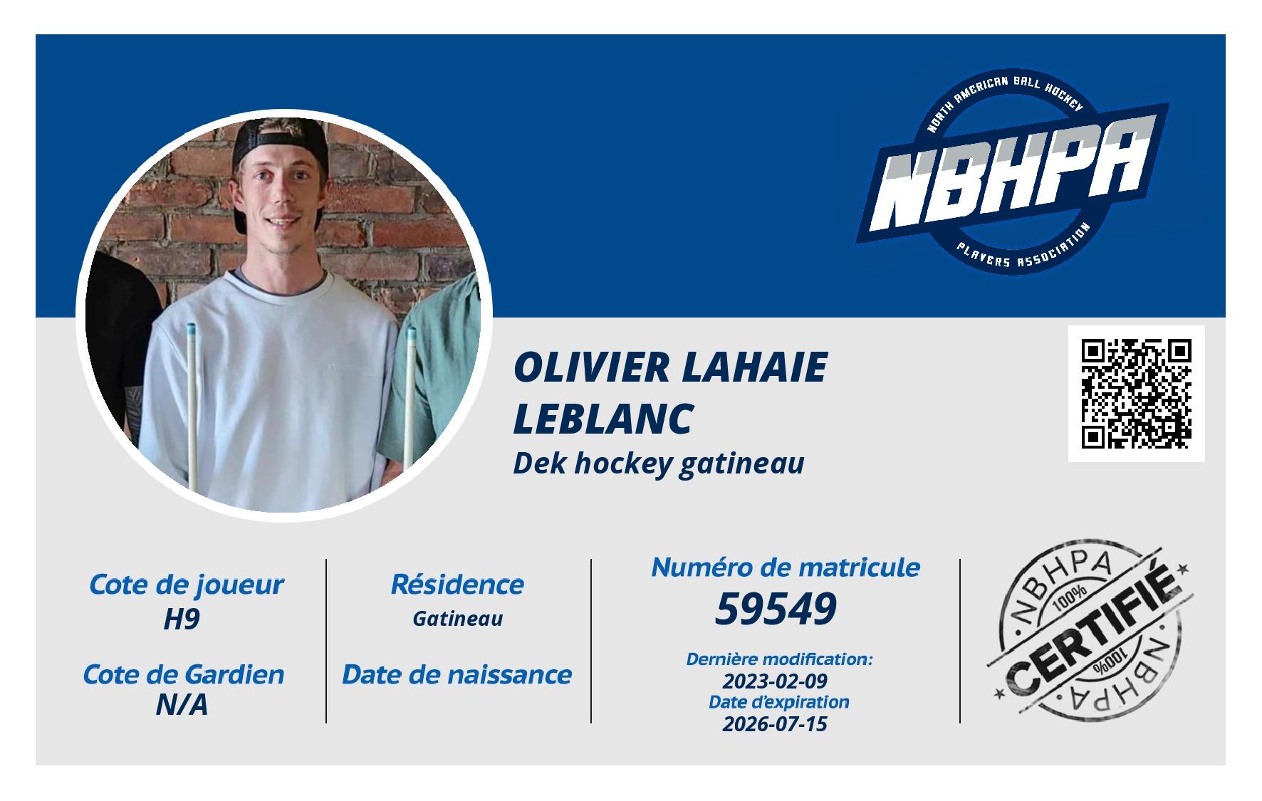 Olivier Lahaie Leblanc