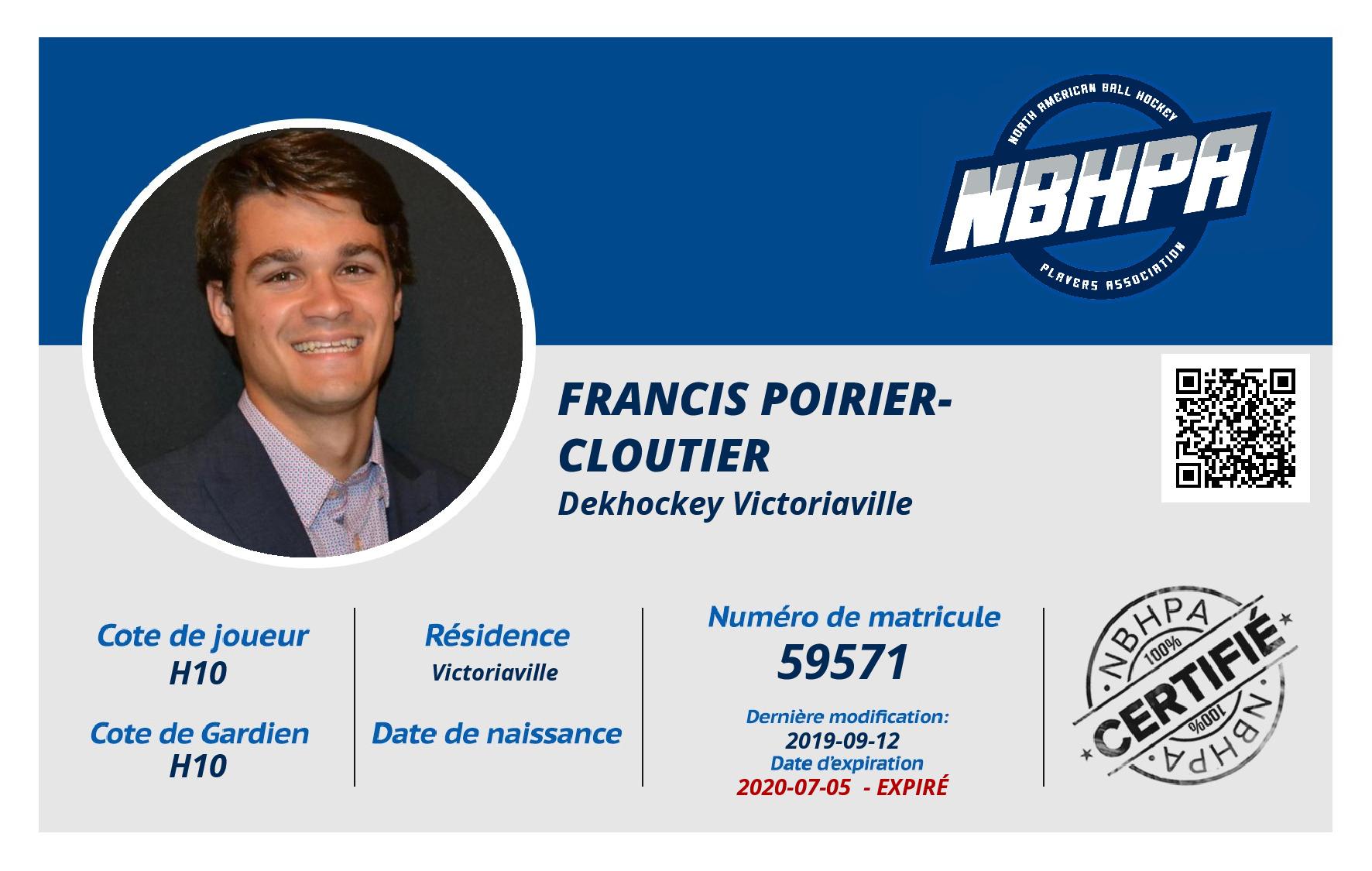 Francis Poirier-Cloutier 