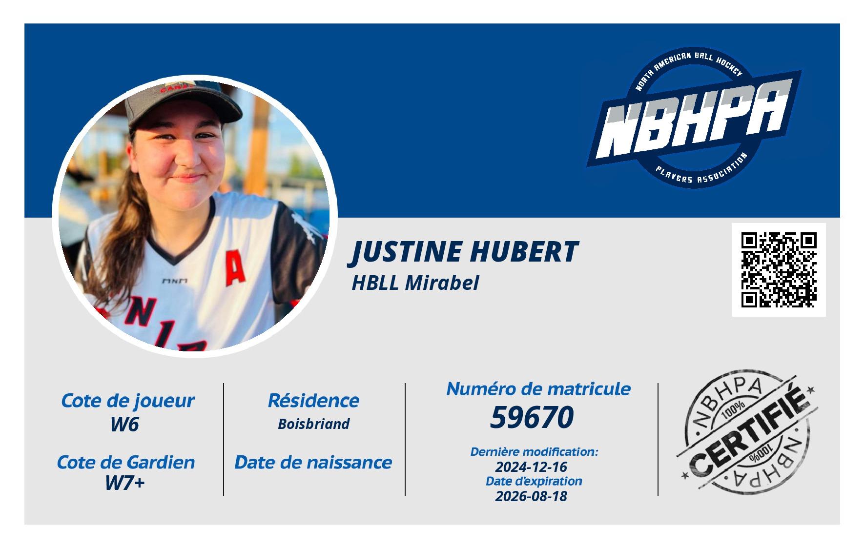 Justine Hubert