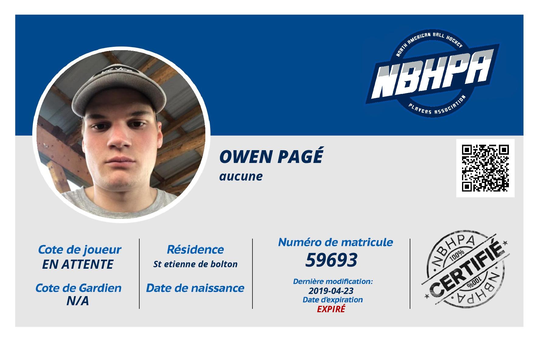 Owen Pagé