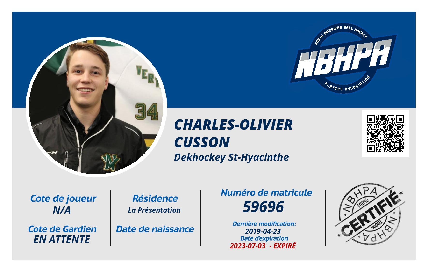 Charles-Olivier  Cusson 