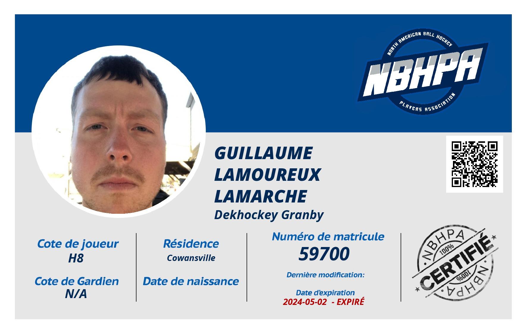 Guillaume Lamoureux lamarche 