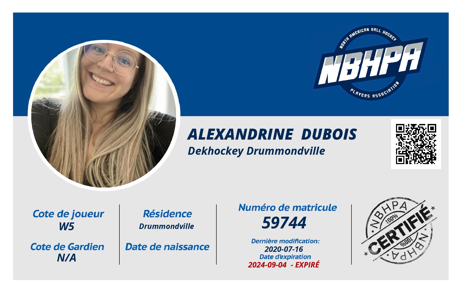 Alexandrine  Dubois 