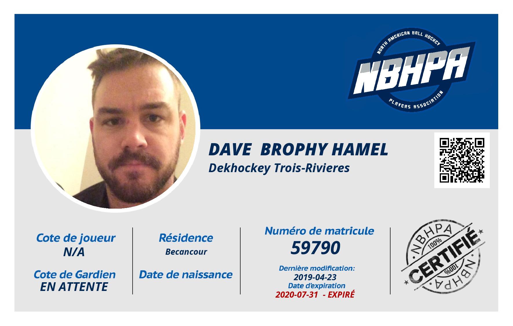 Dave  Brophy Hamel