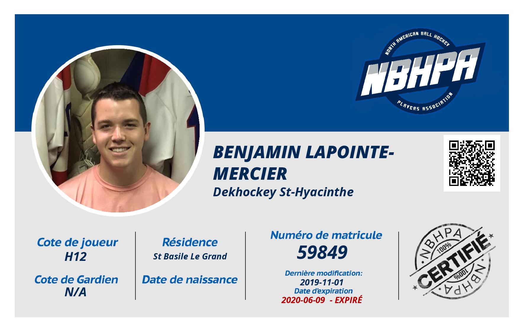 Benjamin Lapointe-Mercier