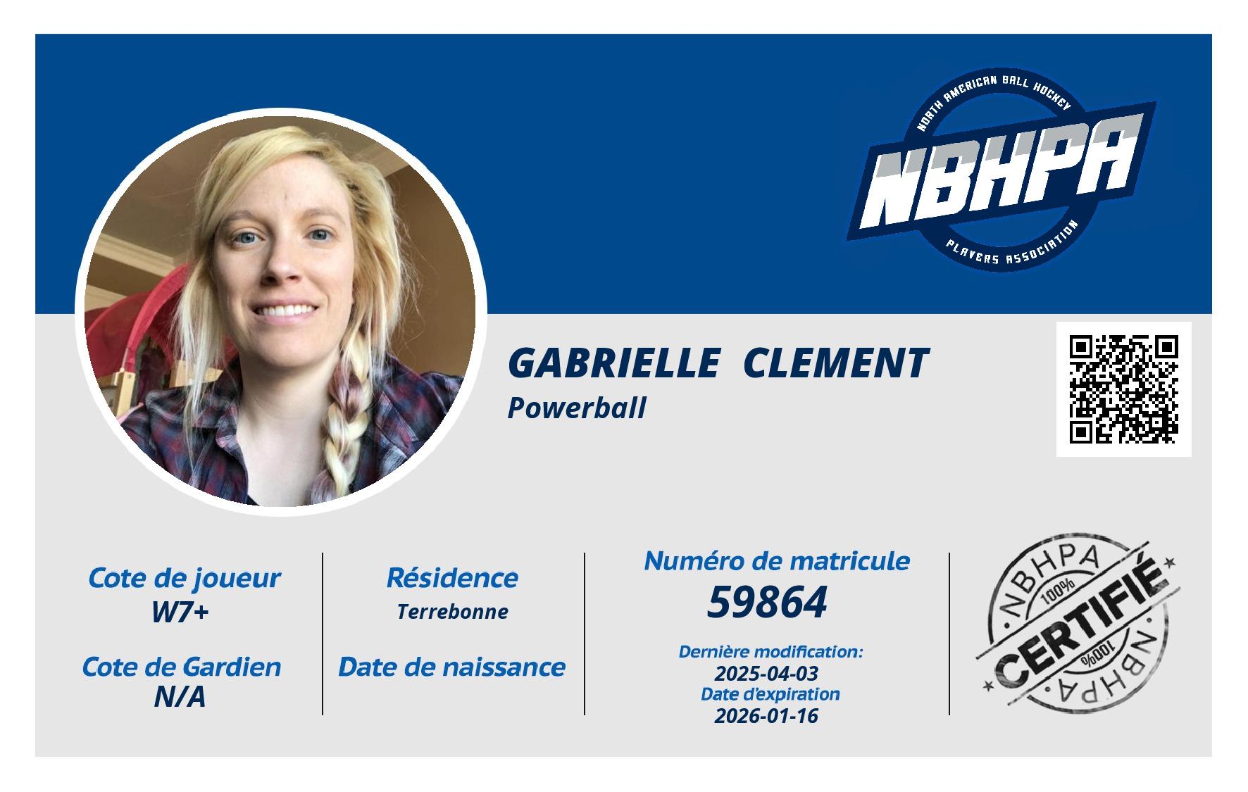 Gabrielle  Clement 