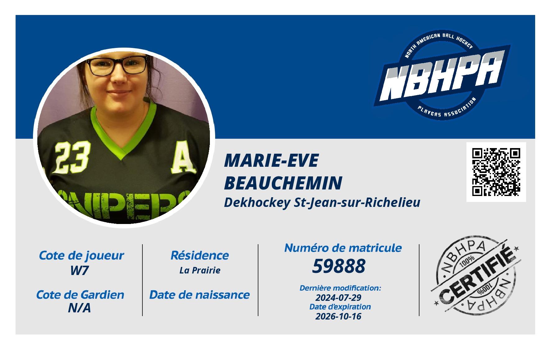 Marie-Eve Beauchemin