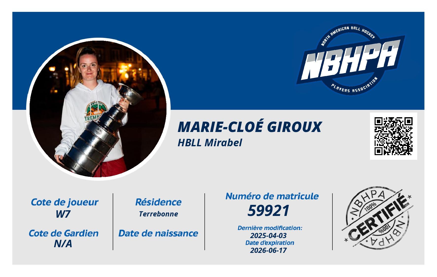 Marie-Cloé Giroux