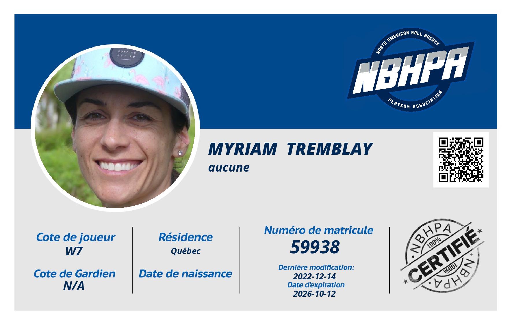 Myriam  Tremblay 