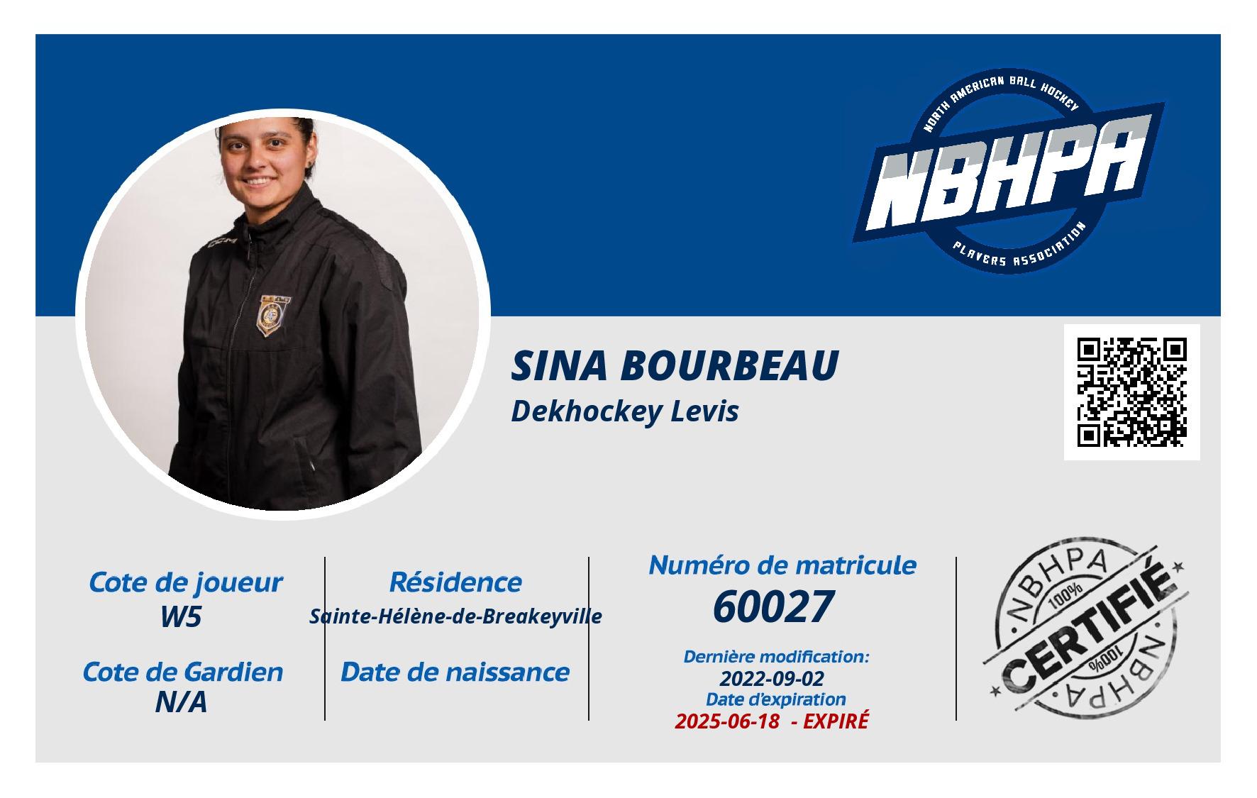 Sina Bourbeau