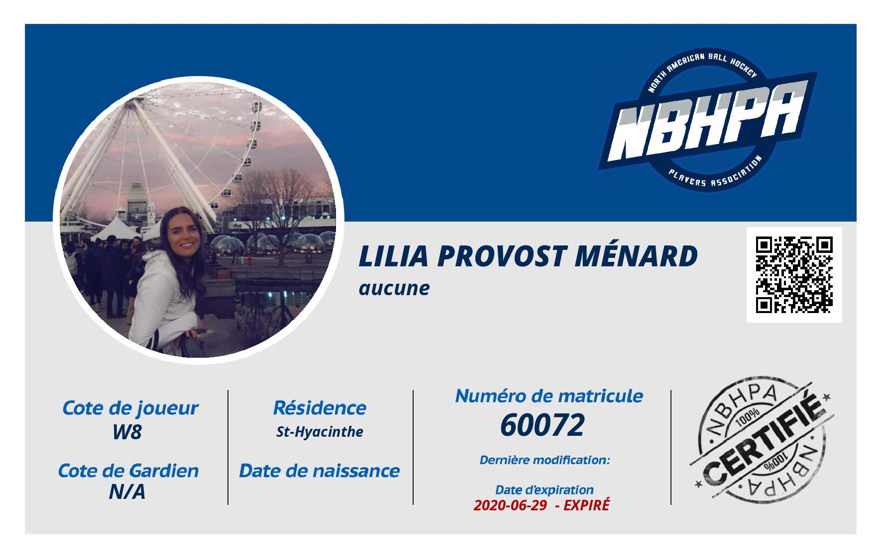 Lilia Provost Ménard