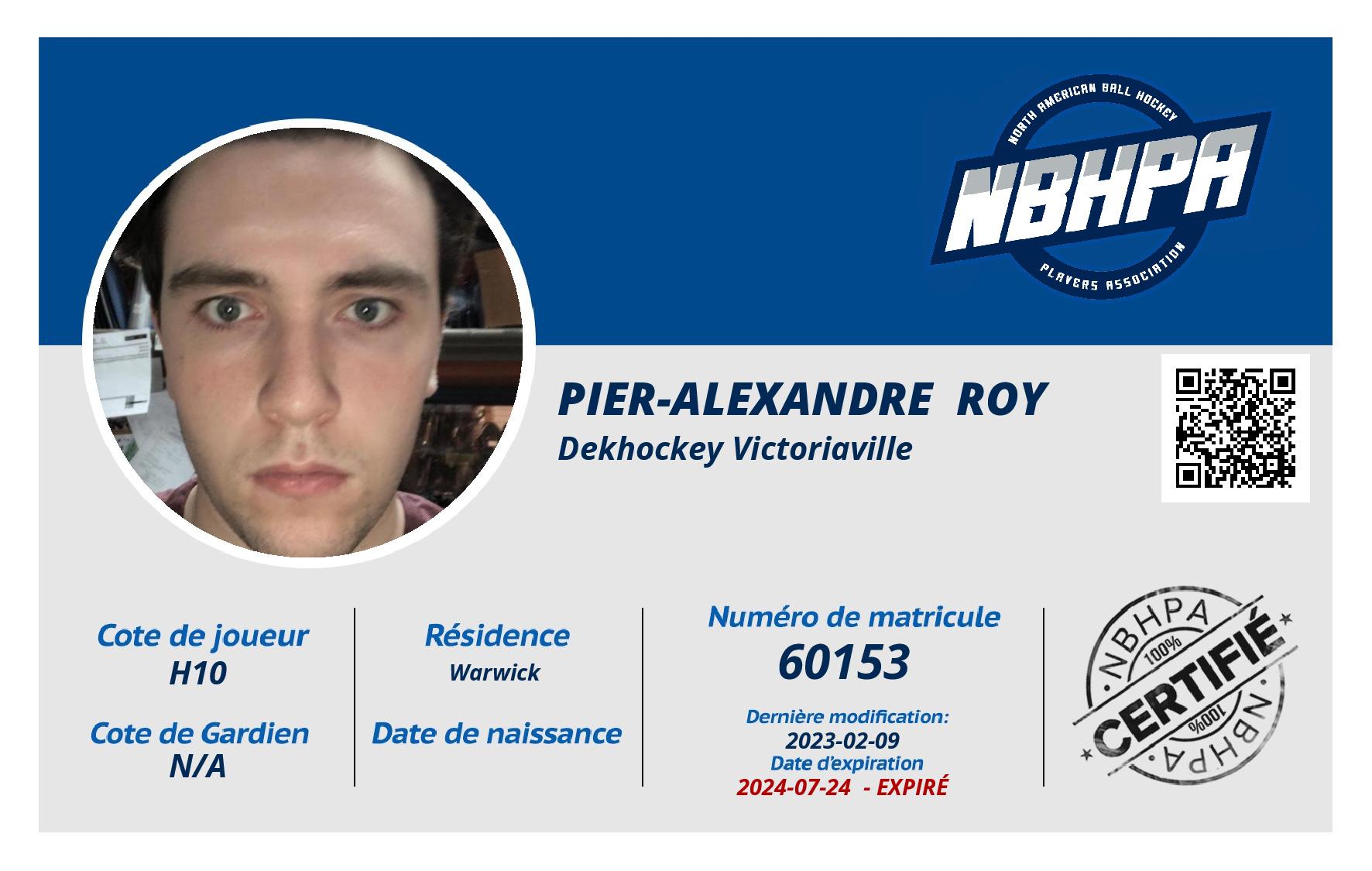 Pier-Alexandre  Roy