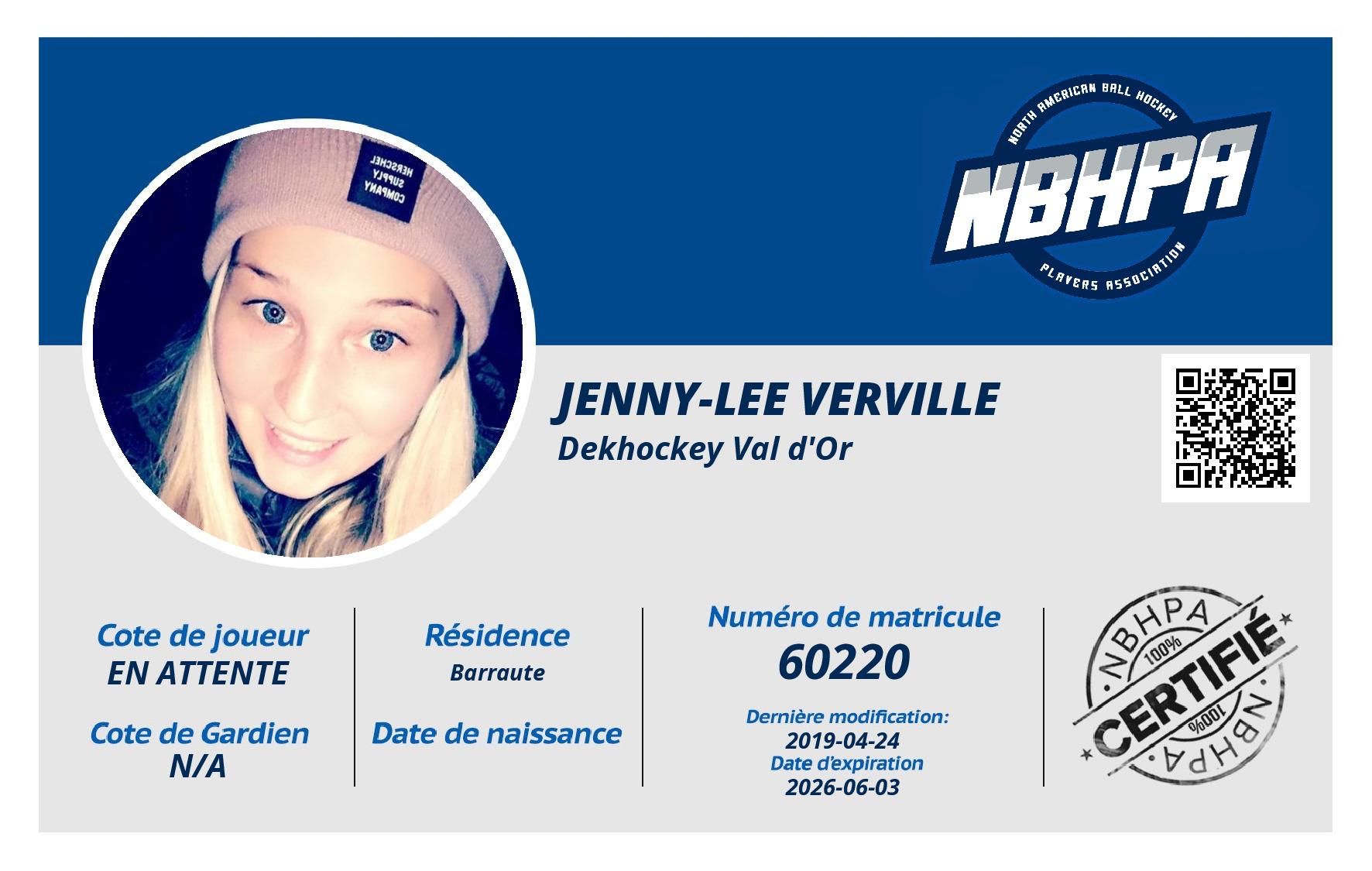 Jenny-Lee Verville