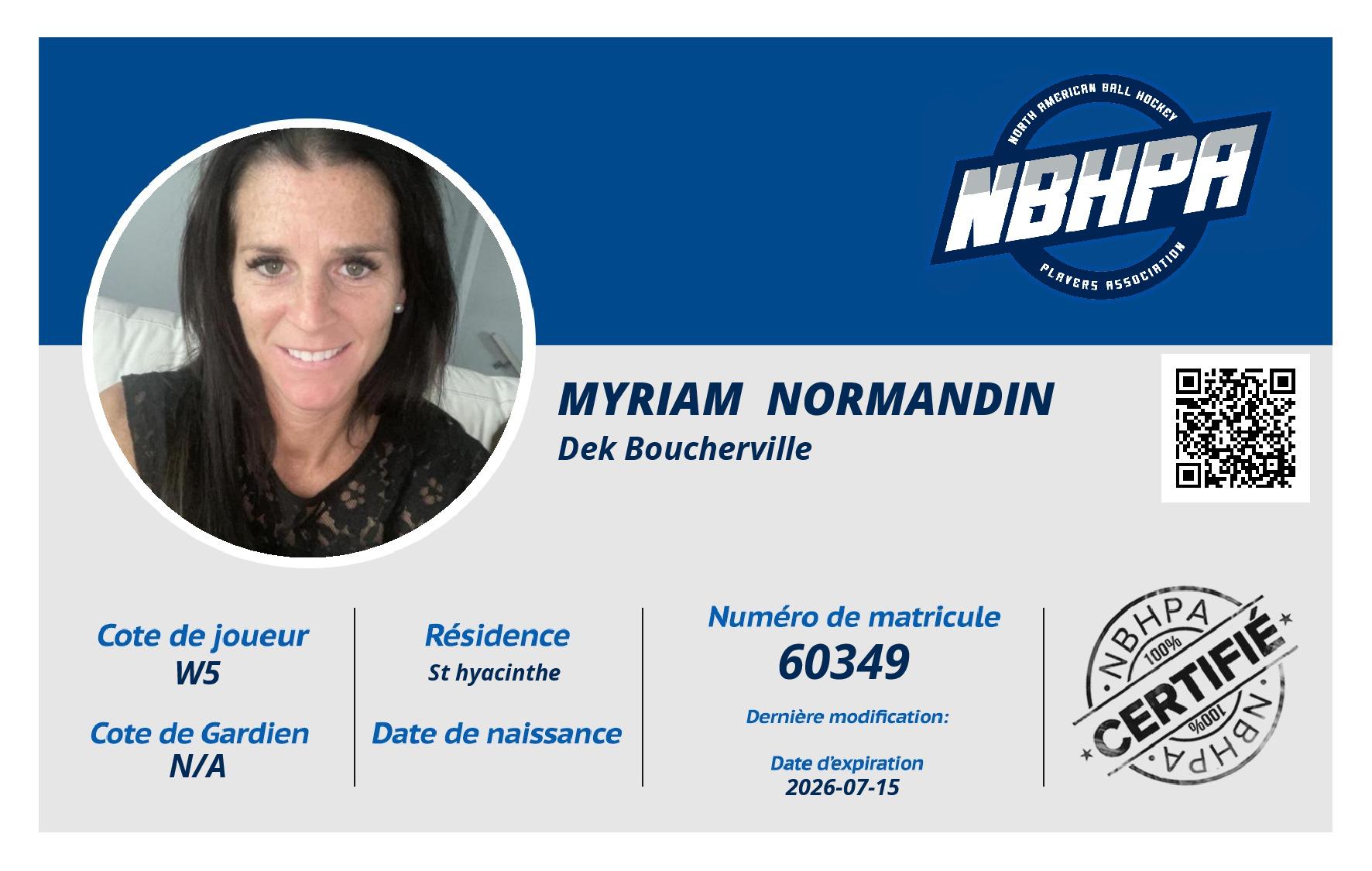 Myriam  Normandin 