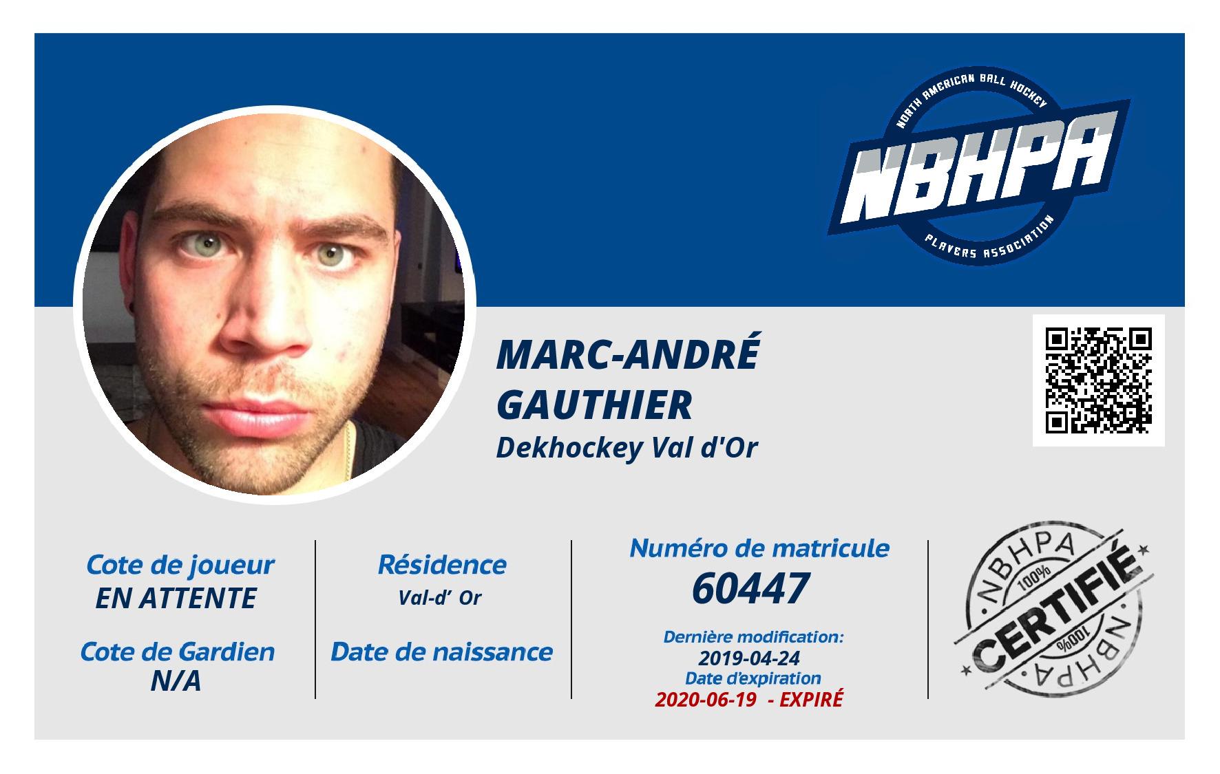 Marc-André  Gauthier 