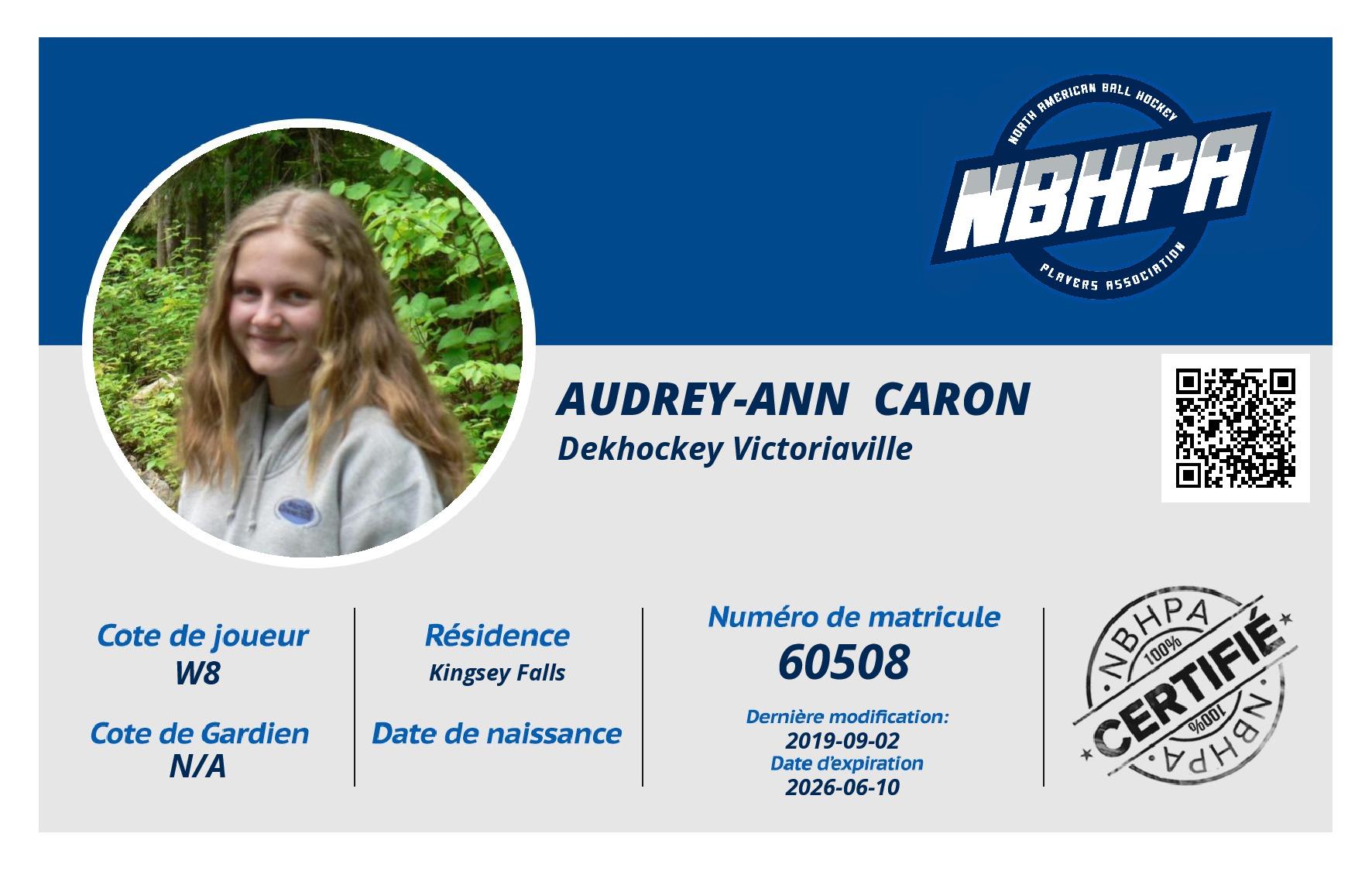 Audrey-Ann  Caron