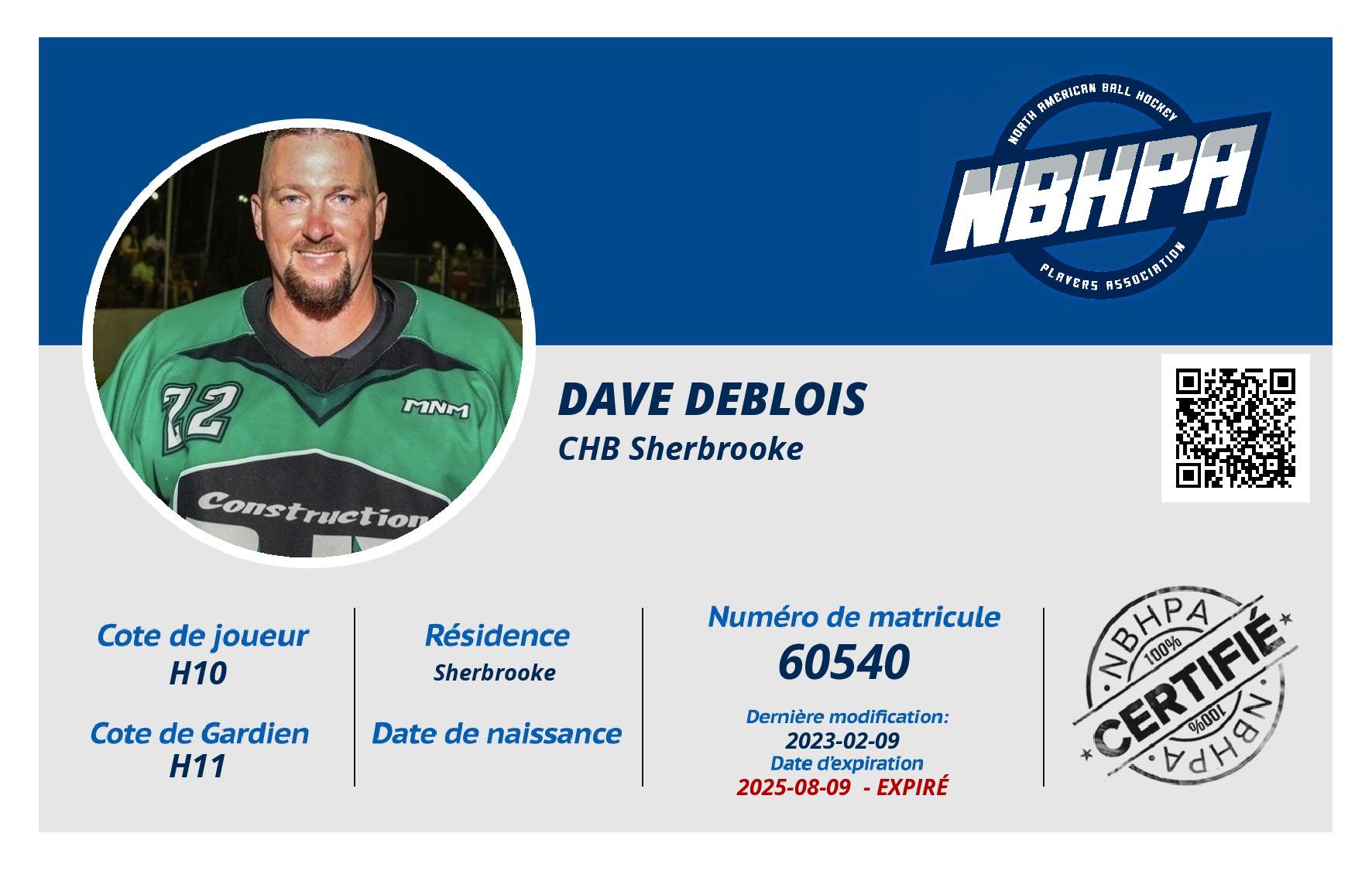 Dave Deblois