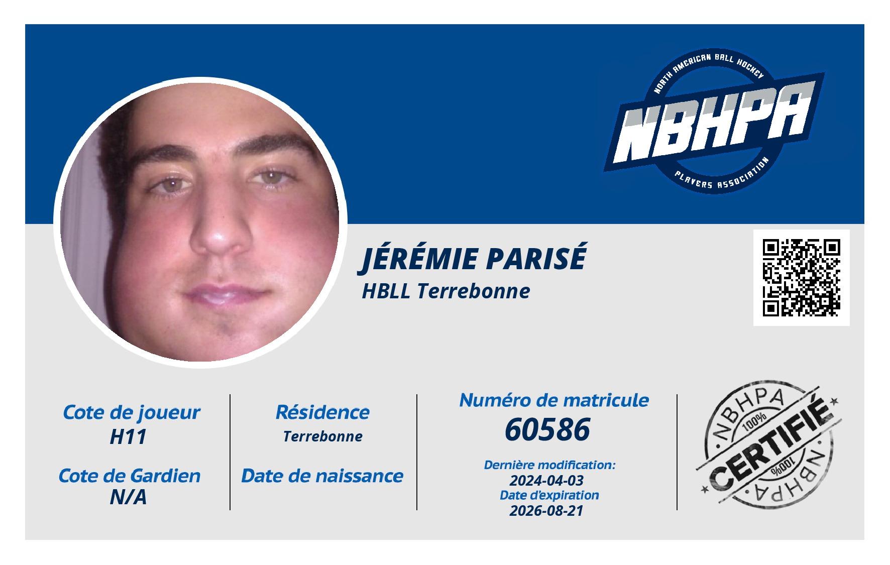 Jérémie Parisé