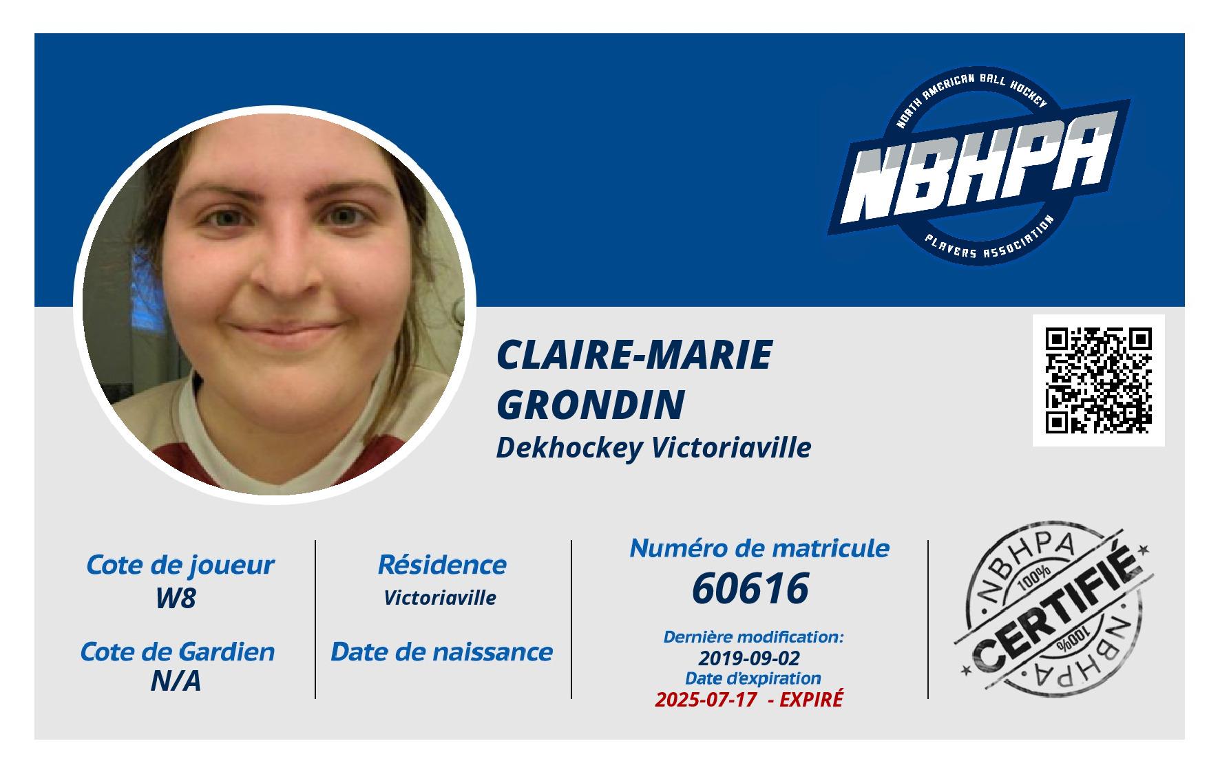 Claire-Marie  Grondin