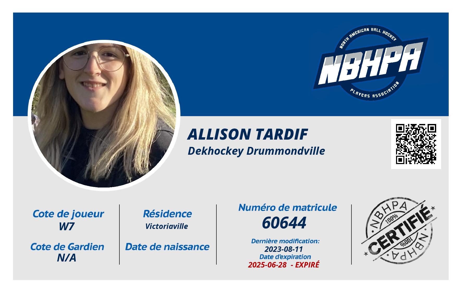 Allison Tardif