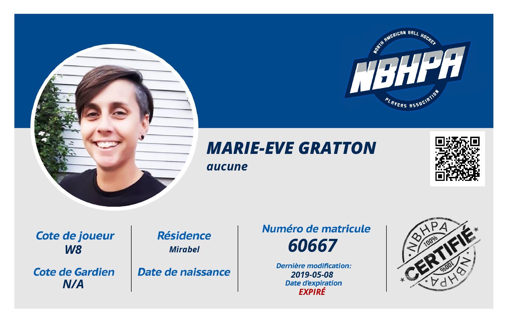 Marie-Eve Gratton