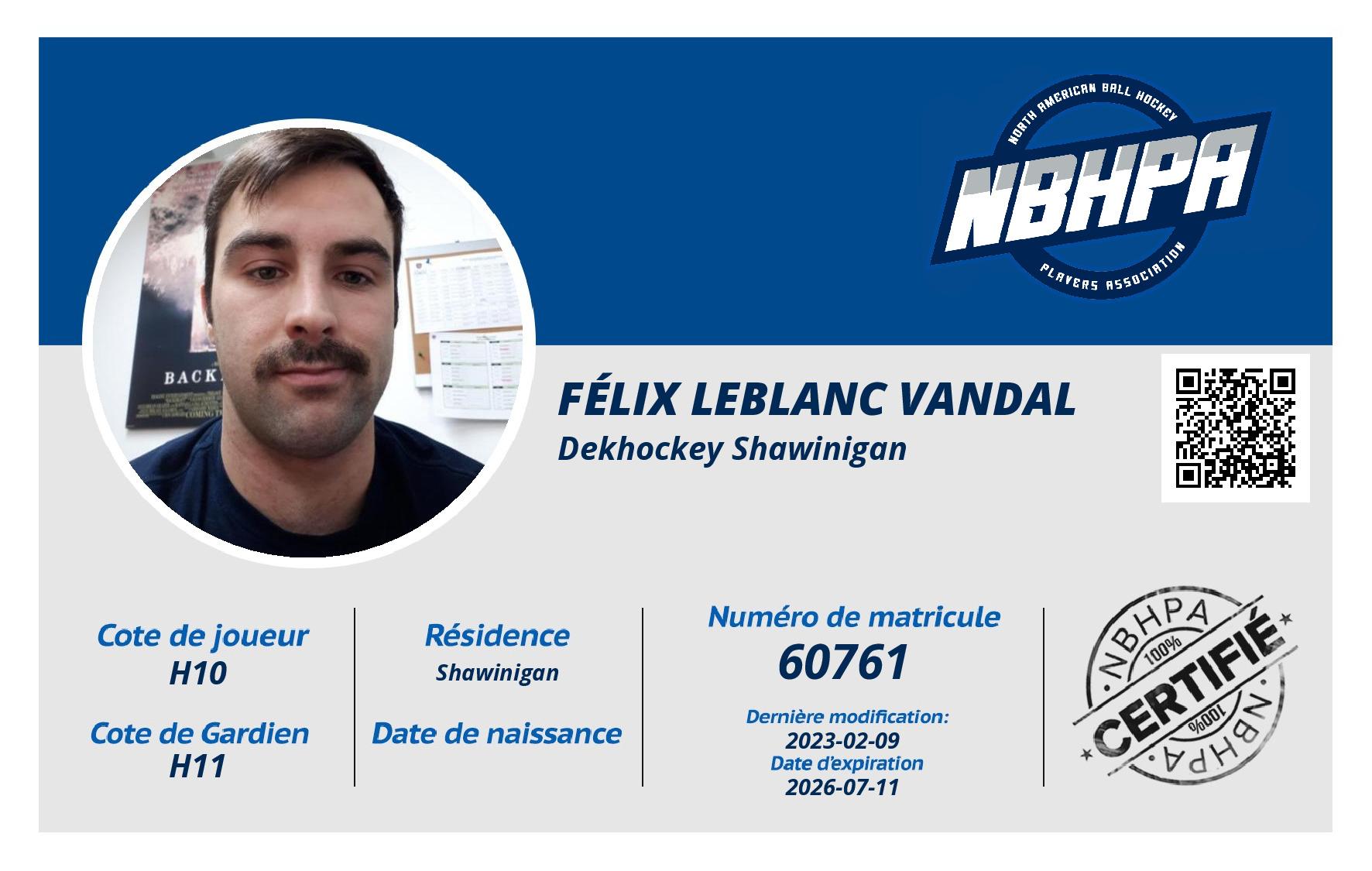Félix Leblanc Vandal