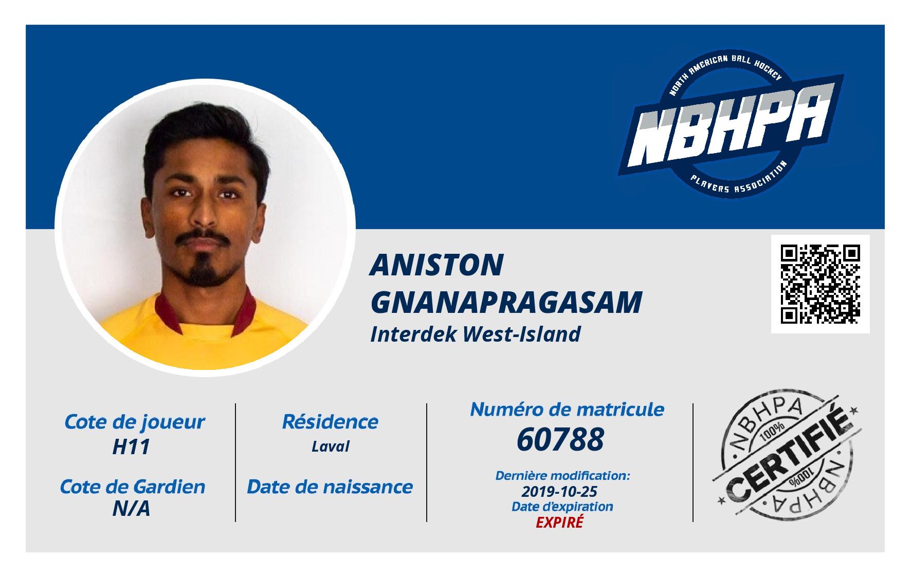 Aniston Gnanapragasam