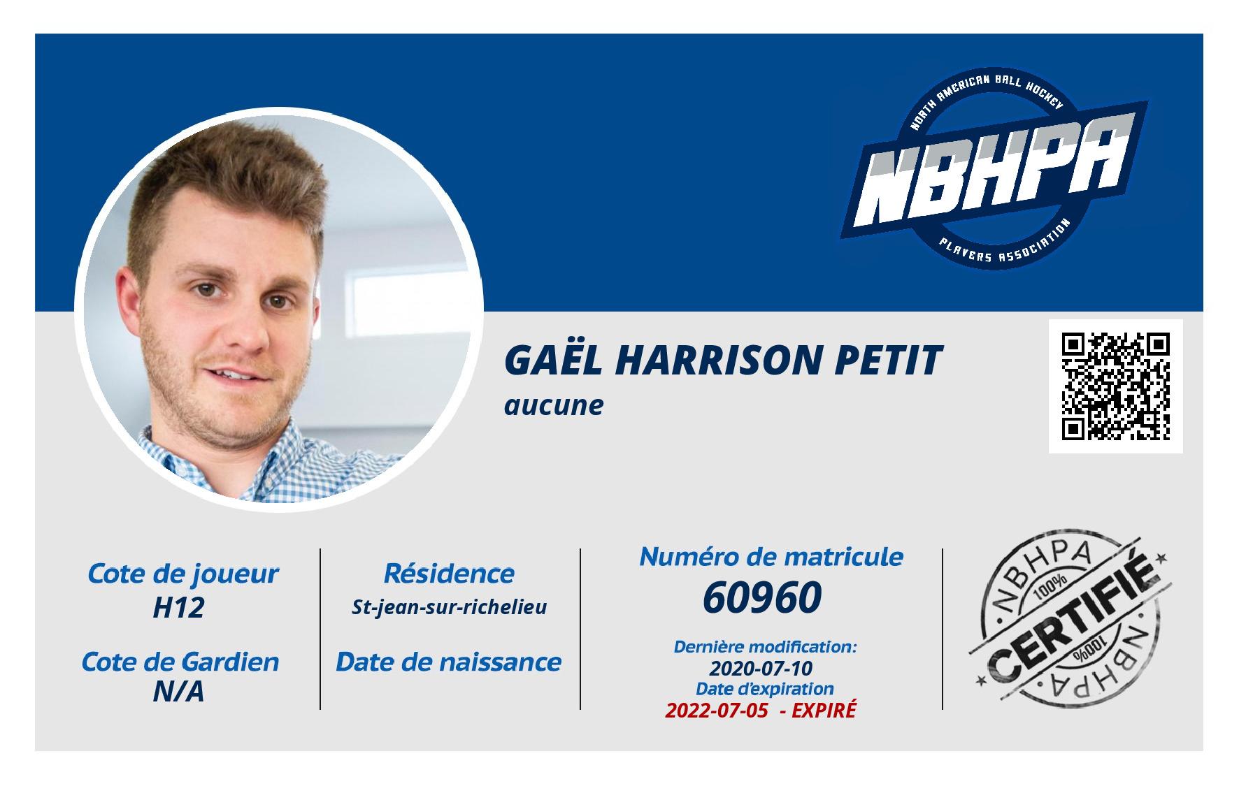 Gaël Harrison Petit