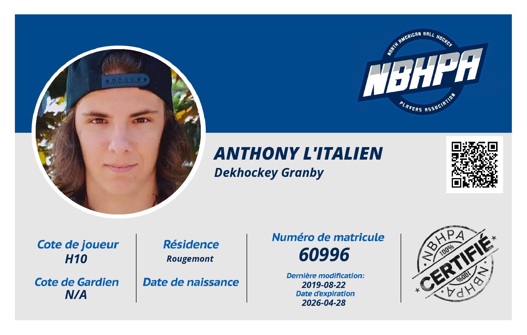 Anthony L'italien